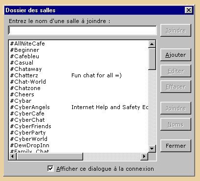 Les diffrentes salles